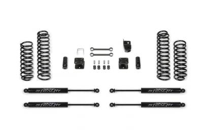 Fabtech - Fabtech K4047M Budget Lift Kit w/Shocks for 07-18 Wrangler JK