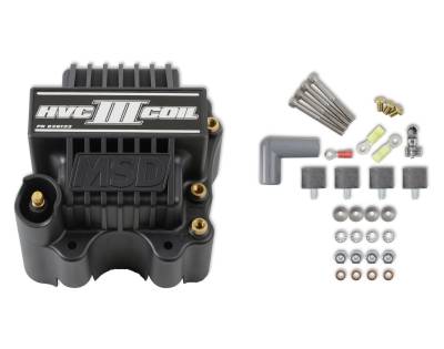 MSD - MSD Ignition 826123 HVC-III Ignition Coil Set Black Universal