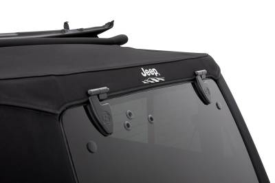 Bestop - Bestop 54463-17 Pro Hybrid Slantback Soft Top w/Jeep Logo for 07-18 Wrangler JK