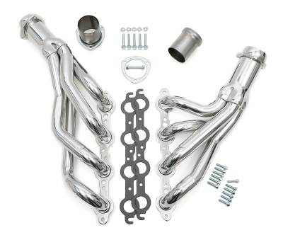 Hedman Hedders - Hedman 68026 Silver Mid-Length LS Swap Headers for 78-87 GM A-Body/G-Body Cars