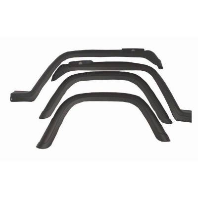 Omix - Omix 11602.02 4Pc Fender Flare Kit Factory Style for 87-95 Jeep Wrangler YJ