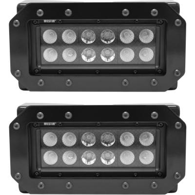 Westin - Westin 57-0025 HDX Flush Mount B-FORCE LED Light Kit Universal Fitment