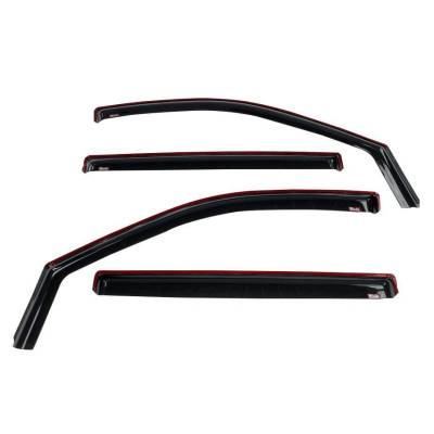 Westin - Westin 72-39429 Wind Deflector 4pc for 19-25 Silverado/Sierra Crew Cab