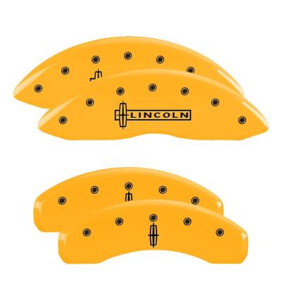 MGP Caliper Covers - MGP Caliper Covers 36009SLC1YL F/R 4pc Engraved MGP for 03-06 Lincoln Navigator