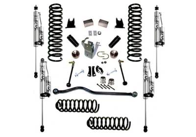 Superlift - Superlift K927FX 4" Lift Kit w/FOX 2.0 Reservoir Shock for 07-18 Wrangler JK 2DR