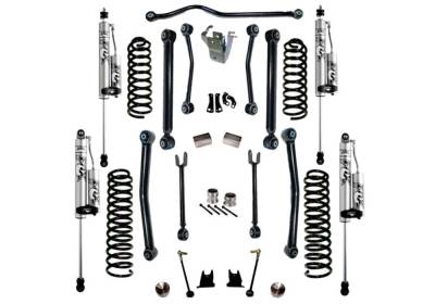 Superlift - Superlift K996FX 4" Lift Kit w/Fox 2.0 Res Shocks for 07-18 Jeep Wrangler JK 2DR