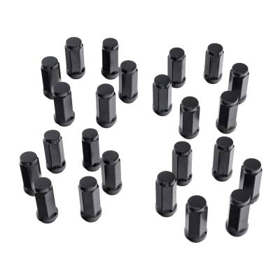 Rugged Ridge - Rugged Ridge 16715.32 Wheel Lug Nut Set Of 24 Black M14-1.5
