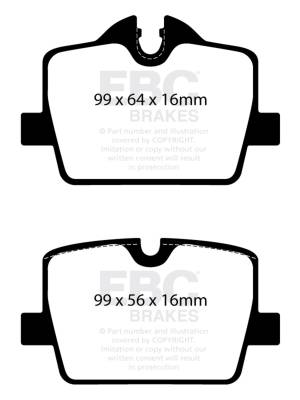 EBC Brakes - EBC Brakes DP52405NDX Bluestuff NDX Full Race Brake Pads