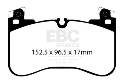 EBC Brakes - EBC Brakes DP62401 6000 Series Greenstuff Truck/SUV Brakes Disc Pads