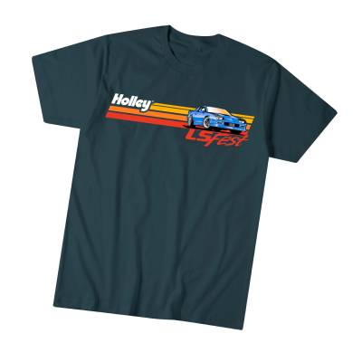 Holley - Holley 10312-SMHOL LS Fest Retro T-Shirt Small Indigo