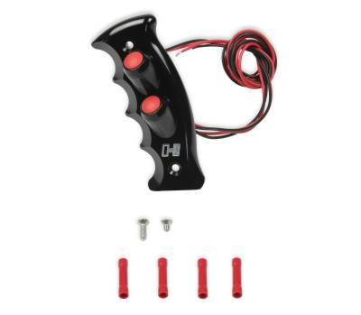 Hurst - Hurst 1539004 Black 2 Button Billet/Plus Universal Pistol Grip Side Plate