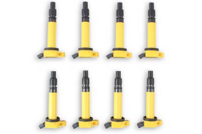 ACCEL - ACCEL 140630-8 Direct Ignition Coil Kit for Lexus/Toyota 4.6/5.0/5.7L Yellow 8PC