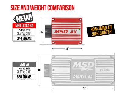 MSD - MSD Ignition 6202 Ultra 6A Ignition Control Module Red Compact Design
