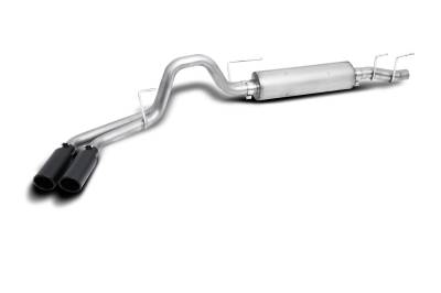 Gibson Performance Exhaust - Gibson Performance 69225B Black Elite Cat-Back Dual Sport Exhaust System