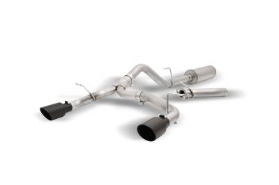 Gibson Performance Exhaust - Gibson Performance 69551B Black Elite Cat-Back Dual Split Exhaust System