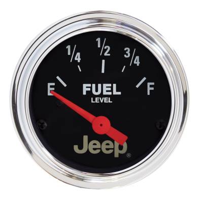 AutoMeter - AutoMeter 880243 Air Core Electric Fuel Level Gauge 0-90Ohm 2-1/16" for Jeep