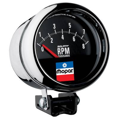 AutoMeter - AutoMeter 880789 Mopar Classic Electric Tachometer 8000RPM 3-3/4" Short Sweep