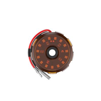 KC Hilites - KC HiLiTES 1360 Cyclone V2 LED Flood Amber 1-Light Universal
