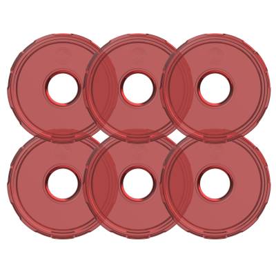 KC Hilites - KC HiLiTES 4413 Cyclone 2.0 LED Replacement Lens Red 6Pc