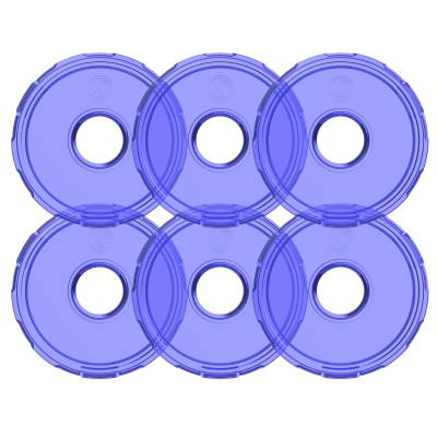 KC Hilites - KC HiLiTES 4414 Cyclone 2.0 LED Replacement Lens Blue 6-PK