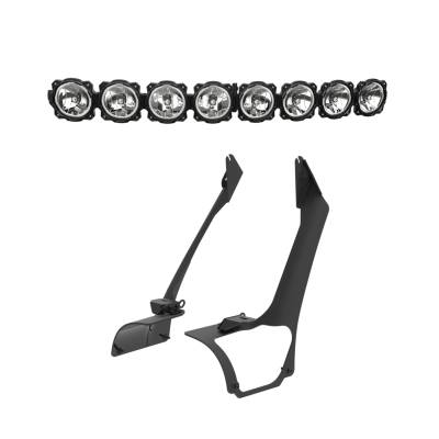 KC Hilites - KC HiLiTES 91340 50" Gravity LED Pro6 8-Light Combo System for 21+ Wrangler 4xe