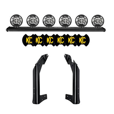 KC Hilites - KC HiLiTES 97063 SLimLite LED Xross 50" Overhead 6-Light for Jeep Wrangler JK