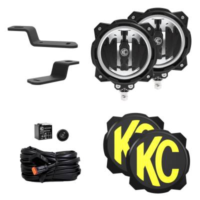 KC Hilites - KC HiLiTES 97160 Pro6 LED 6" Ditch Wide-40 Driving 2-Light System 21+ Bronco