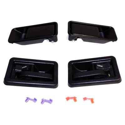 Crown Automotive Jeep Replacement - Crown Automotive 55176548MK Door Handle Kit for Jeep Wrangler YJ/TJ
