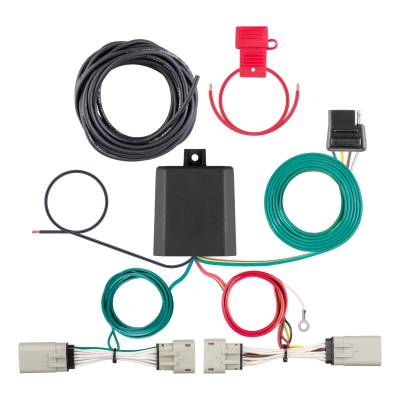 CURT - CURT 56486 Custom Wiring Harness 4-Way Flat Output Ford F150 w/LED Taillights