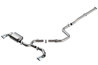 Borla - Borla 140832 ATAK Cat-Back Exhaust Single Split Rear Exit for 19-22 Veloster N