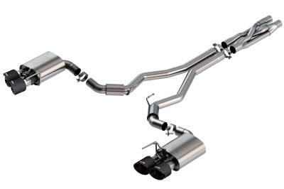 Borla - Borla 140837CF ATAK Cat-Back Exhaust Dual Split RR Exit for 20-22 Mustang Shelby