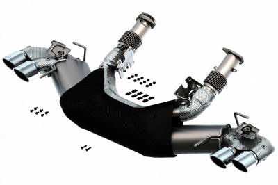 Borla - Borla 140838 S-Type Cat-Back Exhaust Dual Split Rear Exit for 20-26 Corvette