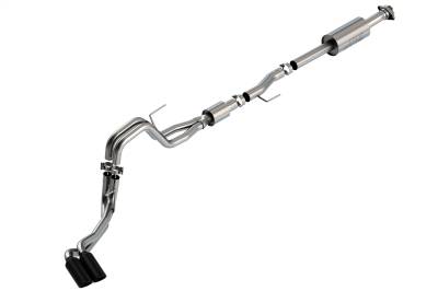Borla - Borla 140874BC S-Type Cat-Back Exhaust Truck Side Exit 21-26 Ford F150 5.0L V8