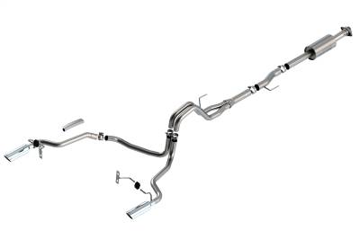 Borla - Borla 140863 S-Type Cat-Back Exhaust Single Split Rear Exit for 21-26 Ford F150