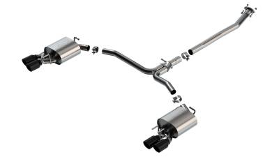 Borla - Borla 140853BC S-Type Cat-Back Exhaust Dual Split Rear Exit for 18-24 Camry XSE