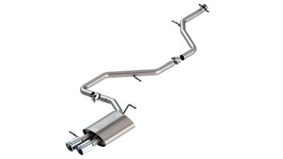 Borla - Borla 140845 S-Type Cat-Back Exhaust Dual Right RR Exit for 20-25 Corolla SE 2.0