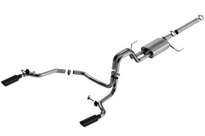 Borla - Borla 140903BC S-Type Cat-Back Exhaust Truck One Split Rear Exit for 21-26 F150