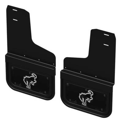 Gatorback - Gatorback GCN406R-BUW Removable 12"x9" Black Rear Mud Flaps for Ford Bronco