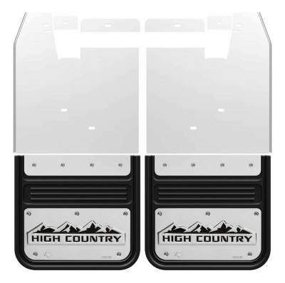 Gatorback - Gatorback GB759244 12" Rear 5/8" Offset Black Mud Flaps Silverado