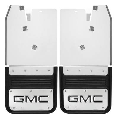 Gatorback - Gatorback GB759108 12" Rear 5/8" Offset Black Mud Flaps GMC Sierra