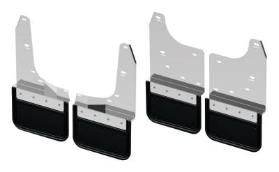 Gatorback - Gatorback GCS29K-BK 12" Black Front/Rear Mud Flap Set Sierra 1500