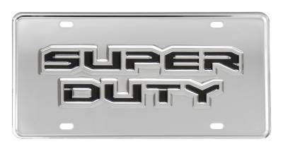 Gatorback - Gatorback GG758503 Gatorgear Stainless License Plate Super Duty Logo