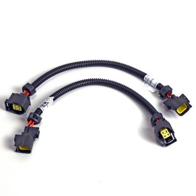 BBK Performance Parts - BBK 11181 O2 Extensions 4PIN Square Style Rear 24" Pair for 05-25 6.1 6.2/6.4L