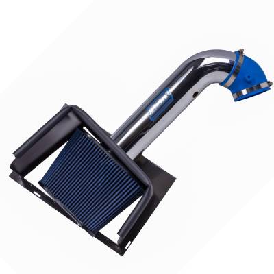 BBK Performance Parts - BBK Performance 1832 Chrome Powder Coated Cold Air Intake Kit for 09-14 Ram 5.7