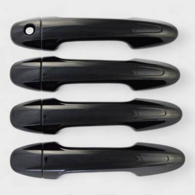 Trim Illusion - Trim Illusion DH6320BLK Front/Rear Door Handle Covers Black for Toyota RAV4