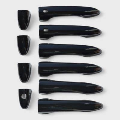 Trim Illusion - Trim Illusion DH6318BLK Front/Rear Door Handle Covers Black for Jeep Compass