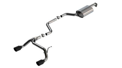 Borla - Borla 140923BC S-Type Cat-Back Exhaust Truck One Split RR Exit 18-25 Jimny 1.5L