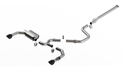 Borla - Borla 140925BC ATAK Cat-Back Exhaust One Split RR Exit for 22-23 Elantra N 2.0L