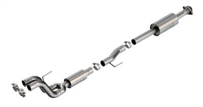 Borla - Borla 60731 S-Type Mid-Section Exhaust One 3" In Dual 3" Out 21-26 F150 Tremor