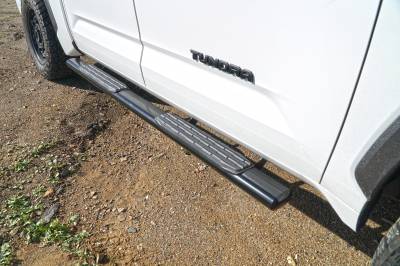 Steelcraft - Steelcraft 433139B 5" Black Oval Step Bars for 22-25 Toyota Tundra Crew Max